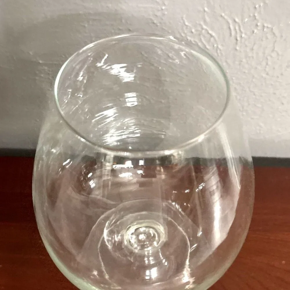 Large Vintage Brandy Snifter Glass Footed Terrarium Vase Fishbowl Barware Decor